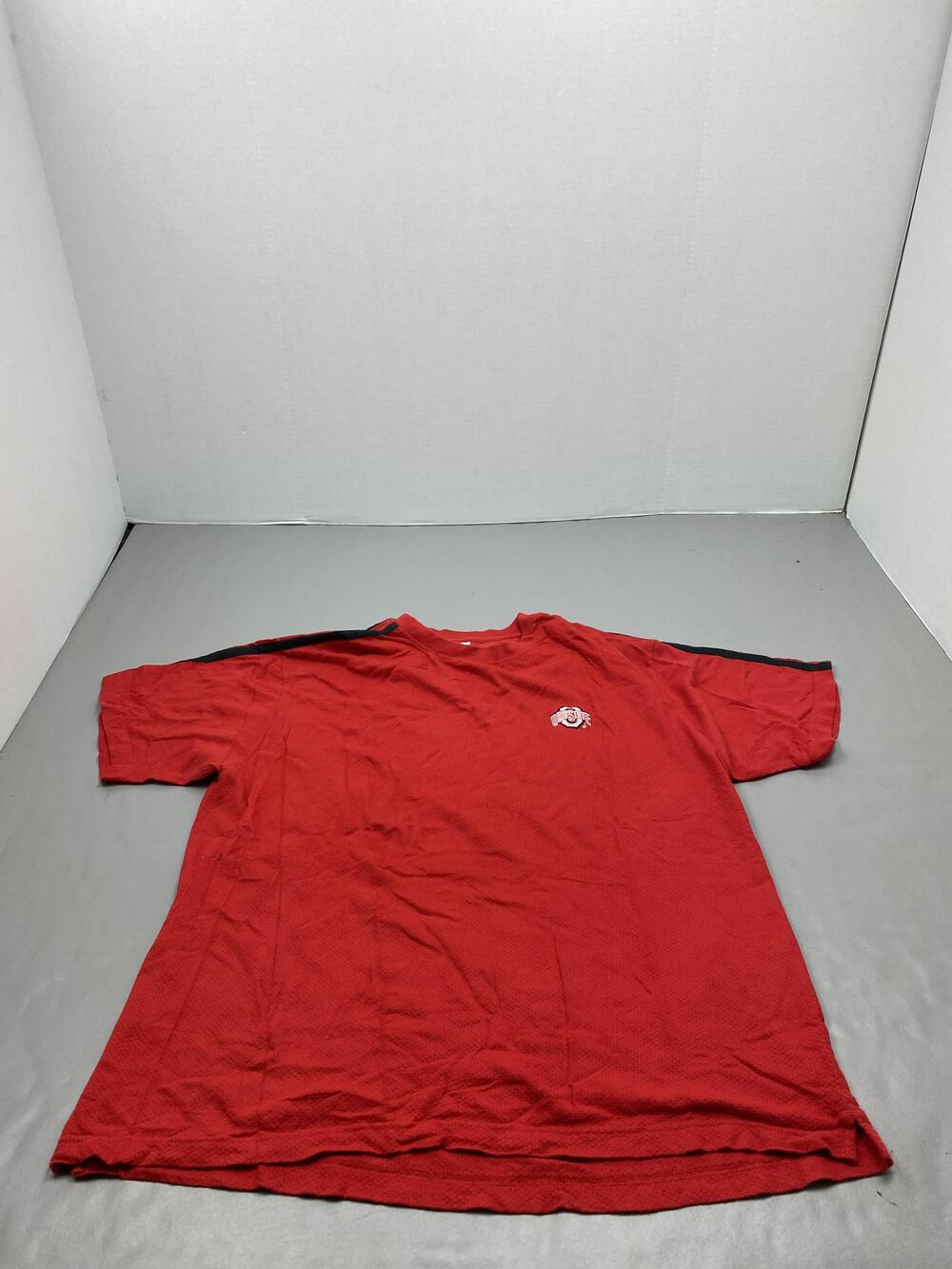 Red Oak Shirt Mens XL Red Ohio State Buckeyes Embroidered Logo Crew Neck
